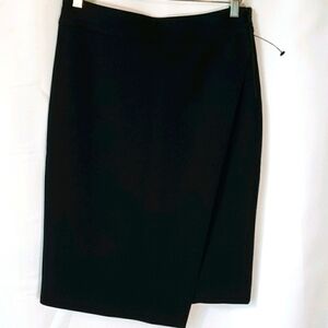 Zara black skirt with a flap in the front